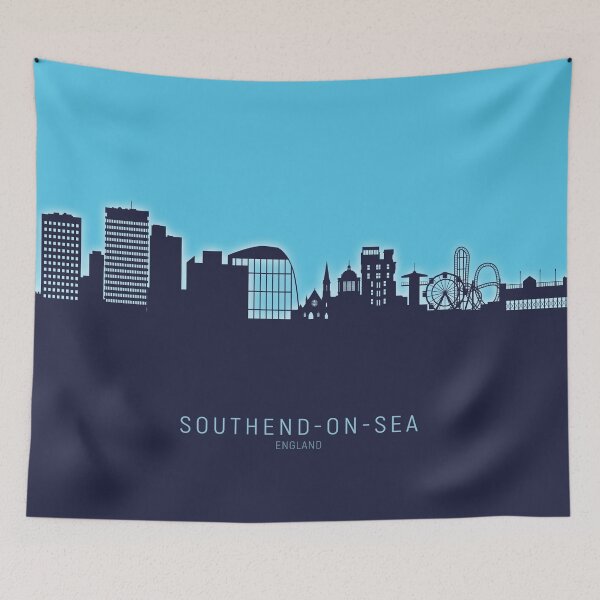 Item preview, Southend-on-Sea England Skyline designed and sold by ArtPrints.