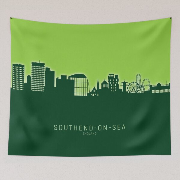 Item preview, Southend-on-Sea England Skyline designed and sold by ArtPrints.