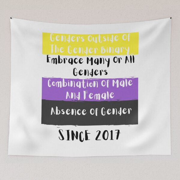 Item preview, Non Binary Pride Flag Meaning designed and sold by ZayZayDesigns.