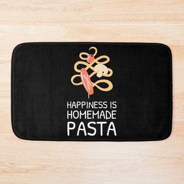 Item preview, Cute String Noodle Homemade Pasta Happiness Quote designed and sold by Telle Garcia.