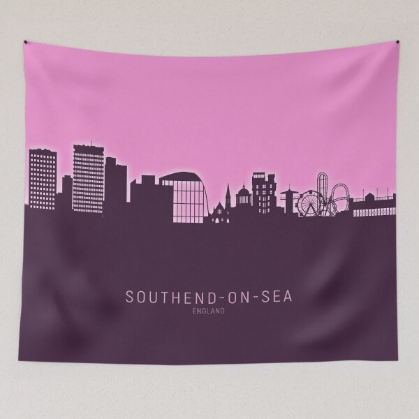 Item preview, Southend-on-Sea England Skyline designed and sold by ArtPrints.