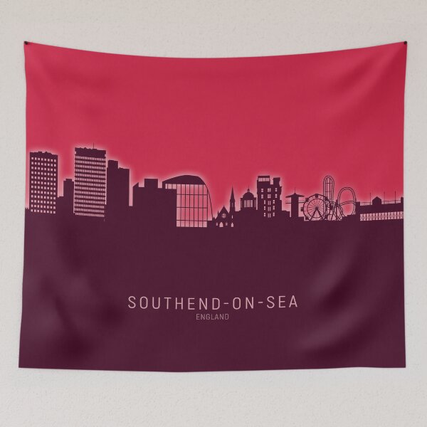 Item preview, Southend-on-Sea England Skyline designed and sold by ArtPrints.