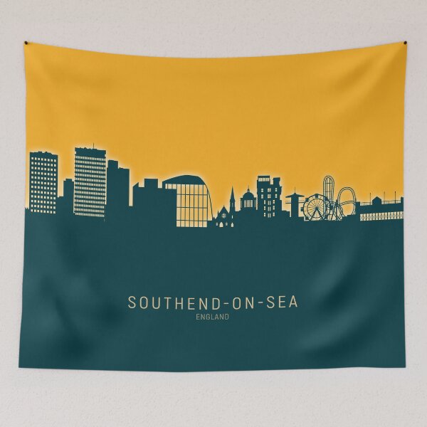 Item preview, Southend-on-Sea England Skyline designed and sold by ArtPrints.