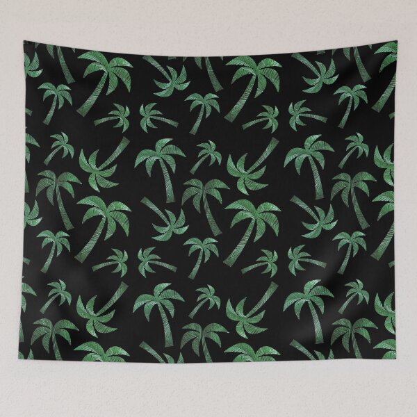 Item preview, green palm tree pattern designed and sold by knst-wrk.