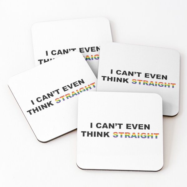Item preview, I can't even think straight rainbow text designed and sold by calamity02.