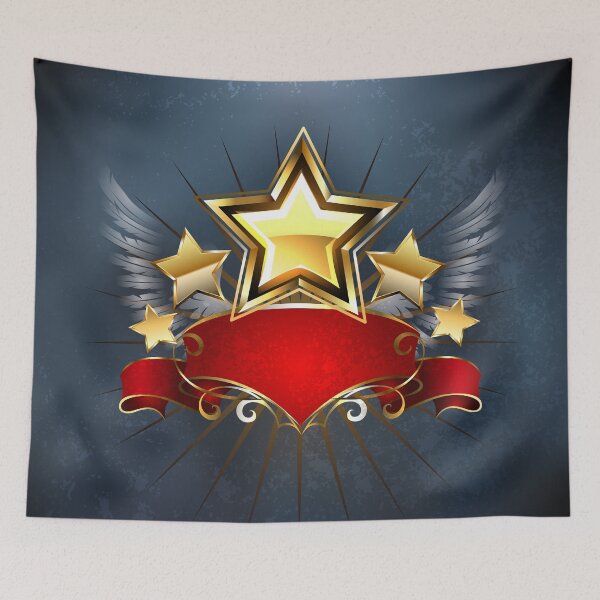 Item preview, Stars with Red Ribbon designed and sold by Blackmoon9.