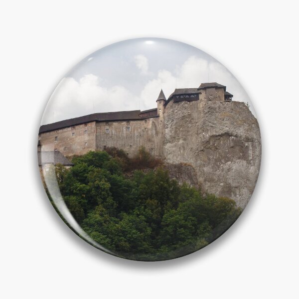 Item preview, View on Orava Castle on a high rock above Orava river in the village of Oravsky Podzamok in Slovakia  designed and sold by dariazu.