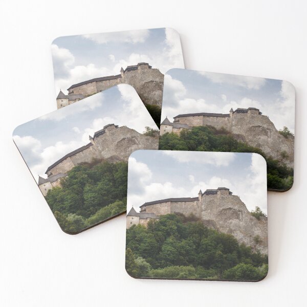 Item preview, View on Orava Castle on a high rock above Orava river in the village of Oravsky Podzamok in Slovakia  designed and sold by dariazu.