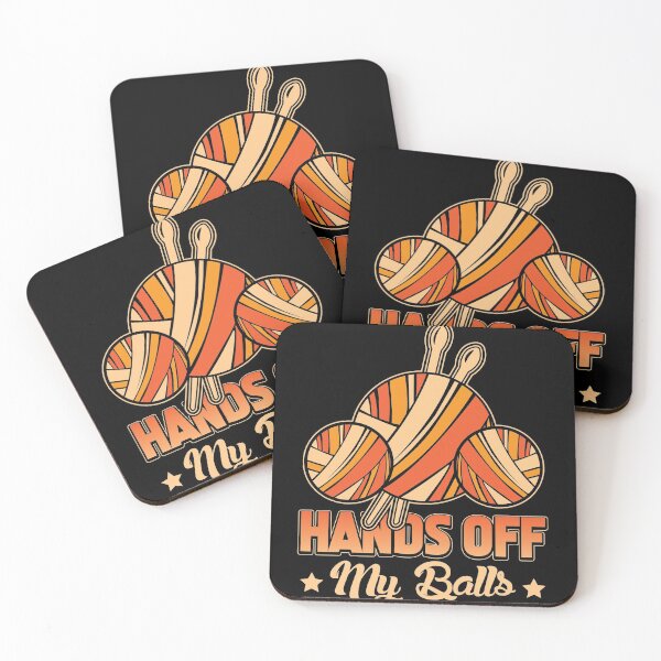 Item preview, Sew Hands Off My Balls Shirt Design designed and sold by Grinover.