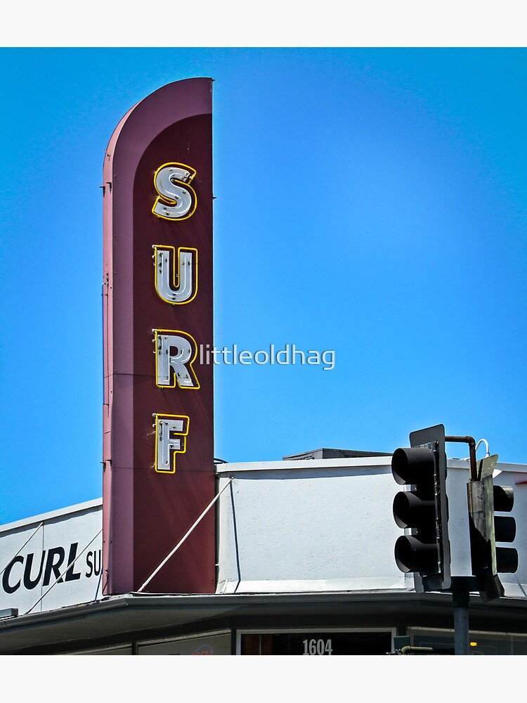 Thumbnail 3 of 3, Poster, Surf Sign designed and sold by littleoldhag.