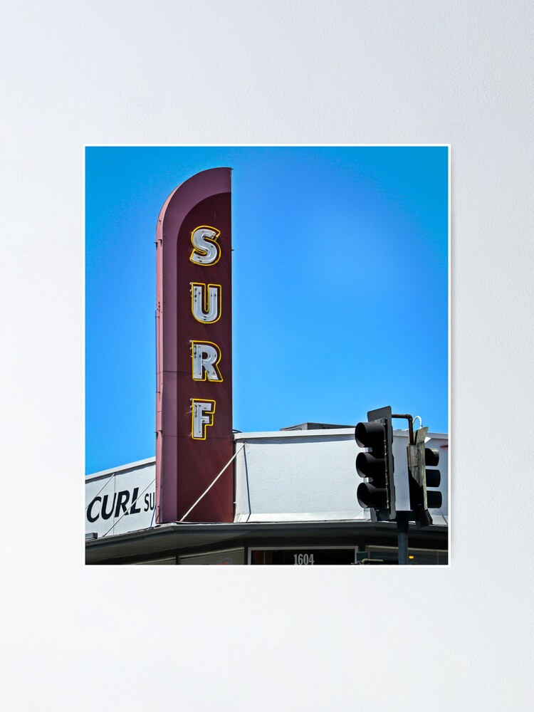 Thumbnail 2 of 3, Poster, Surf Sign designed and sold by littleoldhag.