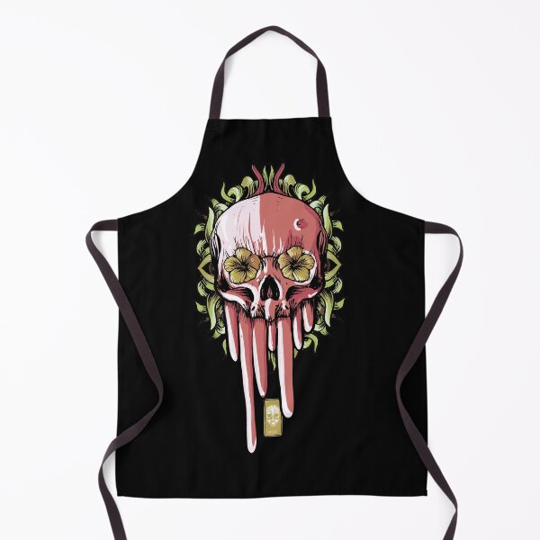 Item preview, Skull and flowers designed and sold by fakeface.