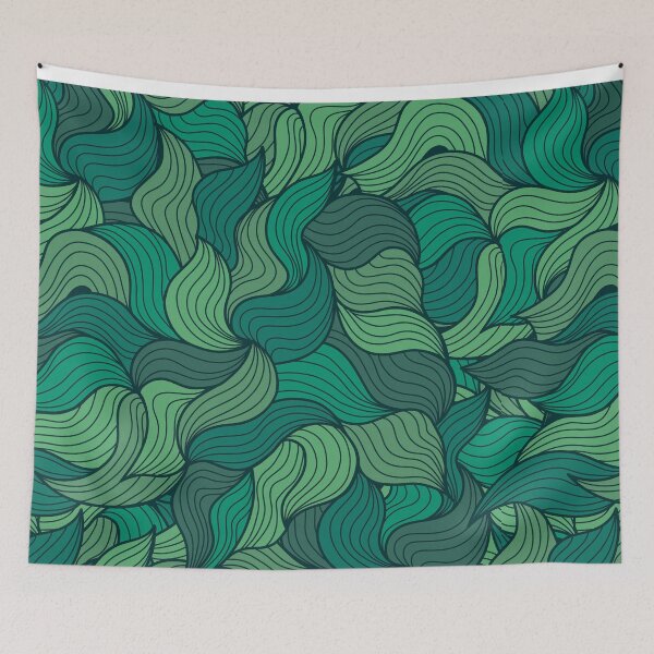Item preview, Minimal abstract leafs pattern designed and sold by baligaia.