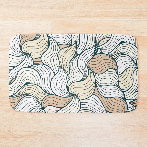 Item preview, Minimalistic abstract leafs pattern designed and sold by baligaia.