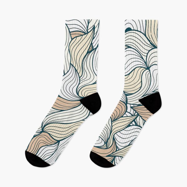 Item preview, Minimalistic abstract leafs pattern designed and sold by baligaia.