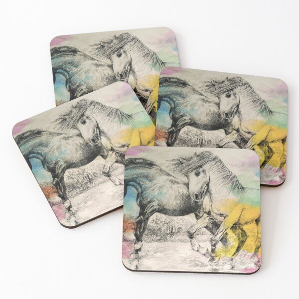 Item preview, Colour Flood Horses designed and sold by HelenBeverley.