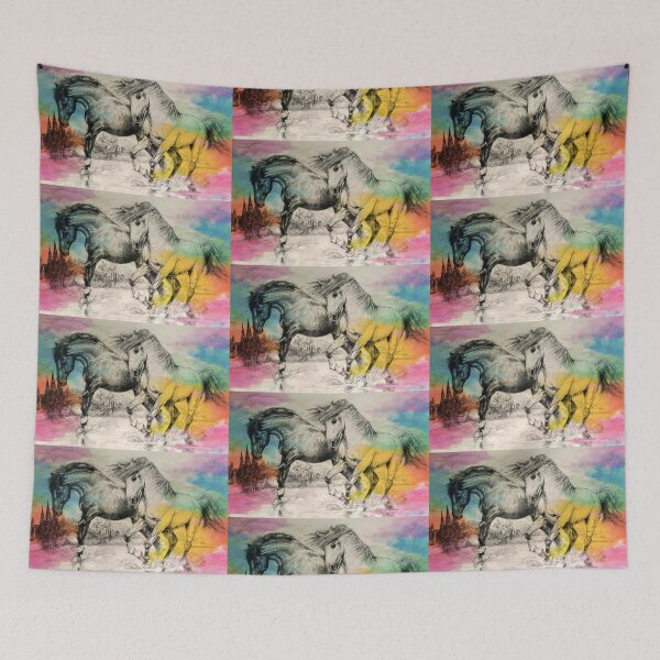 Item preview, Colour Flood Horses designed and sold by HelenBeverley.