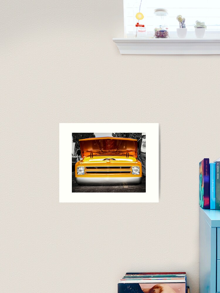 Thumbnail 1 of 3, Art Print, Orange Truck designed and sold by littleoldhag.