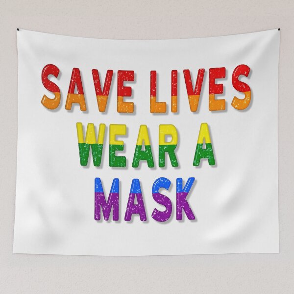 Item preview, Save Lives Wear a Mask designed and sold by MarkUK97.
