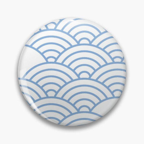 Item preview, Minimal blue ocean waves pattern designed and sold by baligaia.