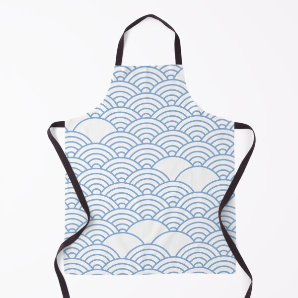 Item preview, Minimal blue ocean waves pattern designed and sold by baligaia.