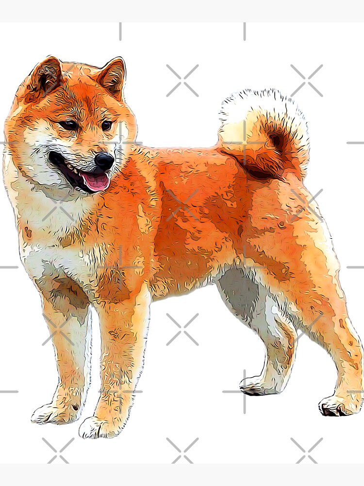 Shiba Inu Dog Art Tote Bag