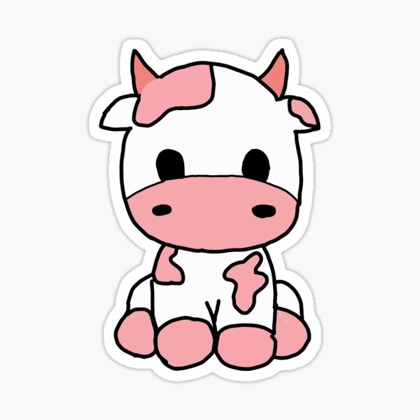 Redbubble Aesthetic Stickers Cow - pic-clam