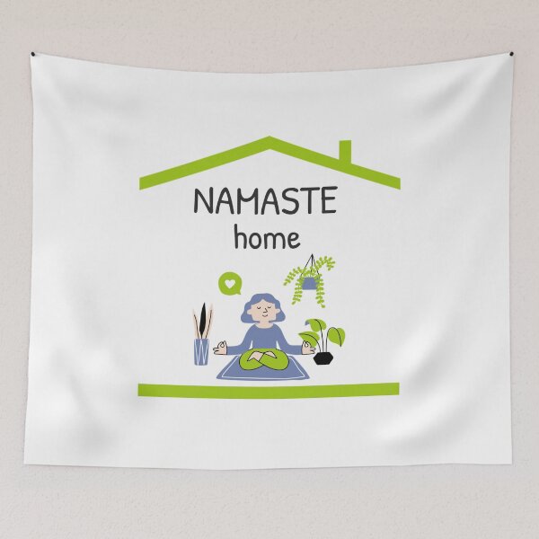Item preview, Namaste Home, Funny Introvert designed and sold by ilovetshirts87.