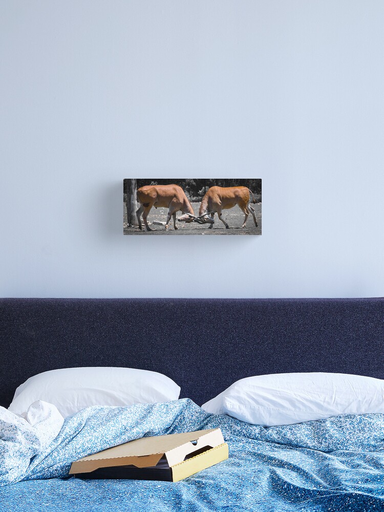 Thumbnail 1 of 3, Canvas Print, Head to Head designed and sold by littleoldhag.