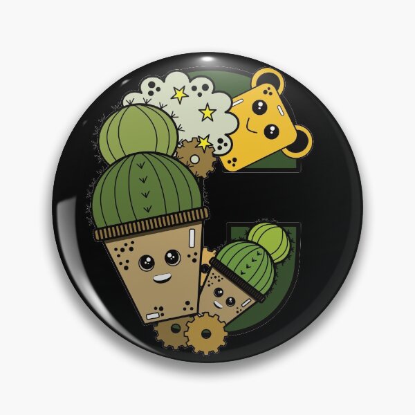 Item preview, Cute kawai Cactus doodler  designed and sold by PlusAdore.