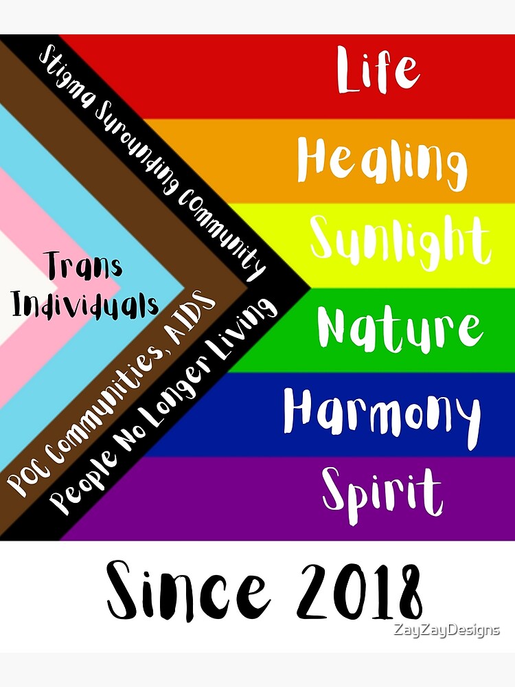 Transgender Progress Pride Flag LGBTQ POC Transgender Flag Vibrant Color  Vinyl Decal Sticker -  Canada