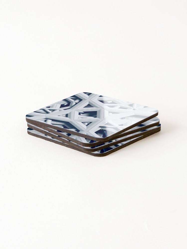 Thumbnail 4 of 5, Coasters (Set of 4), Architectural Abstract designed and sold by MPowerTeez.