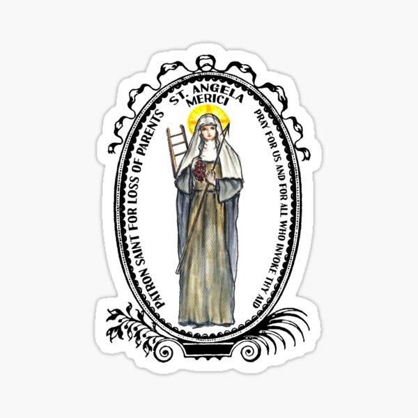 Item preview, Saint Angela Merici Patron for Loss of Parents designed and sold by myaltar.