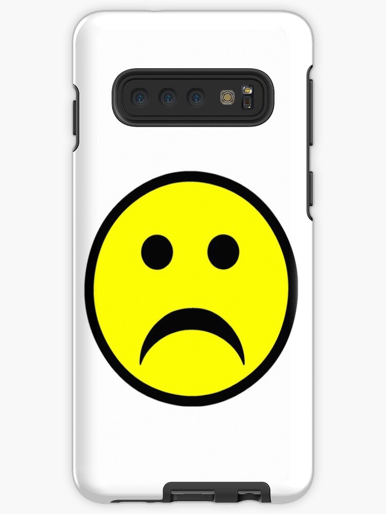for Laptops Water Bottles and Cell Phones Sad Face Sticker