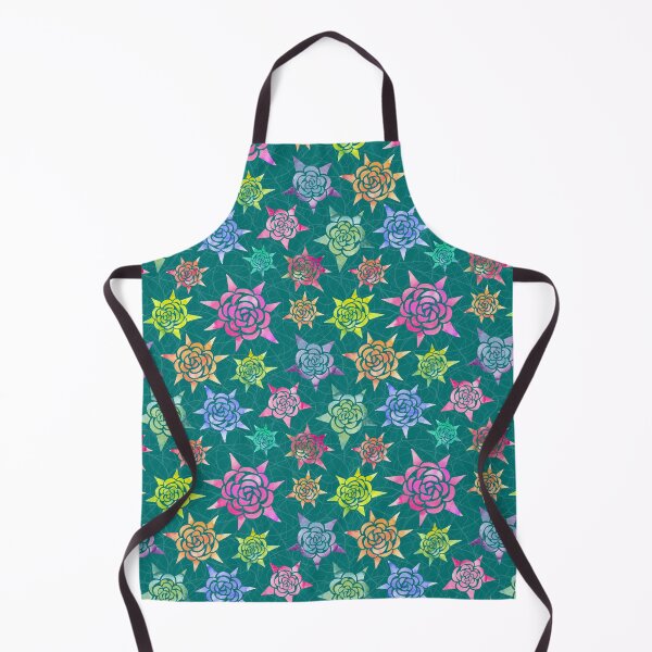 Artikelvorschau, Starburst Rainbow Rose auf Teal entworfen und verkauft von The Wellington Boot.