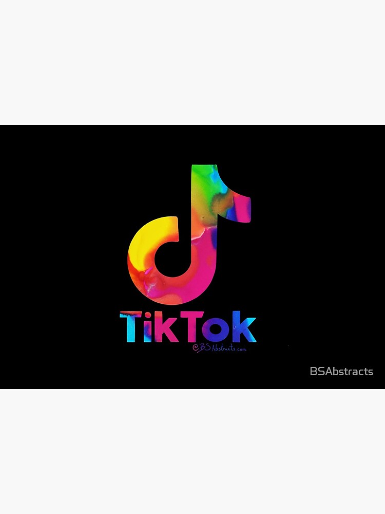 "Tik Tok Metallic Rainbow by BS Abstracts @BSAbstracts - Tik Tok Logo