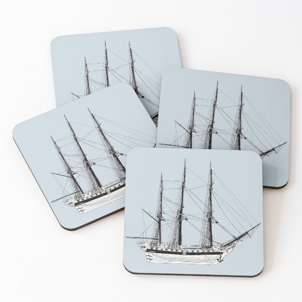 Item preview, Drawing of medieval sail ship designed and sold by StefanAlfonso.