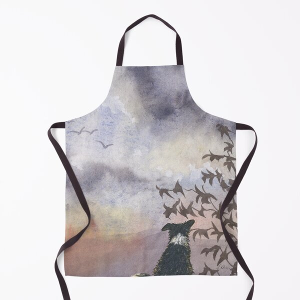 Item preview, Summer flight landscape with Border Collie dog designed and sold by SusanAlisonArt.