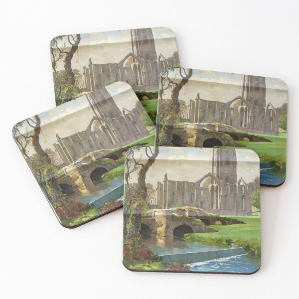 Item preview, cartel ferroviario Fountains Abbey designed and sold by stickart-marek.
