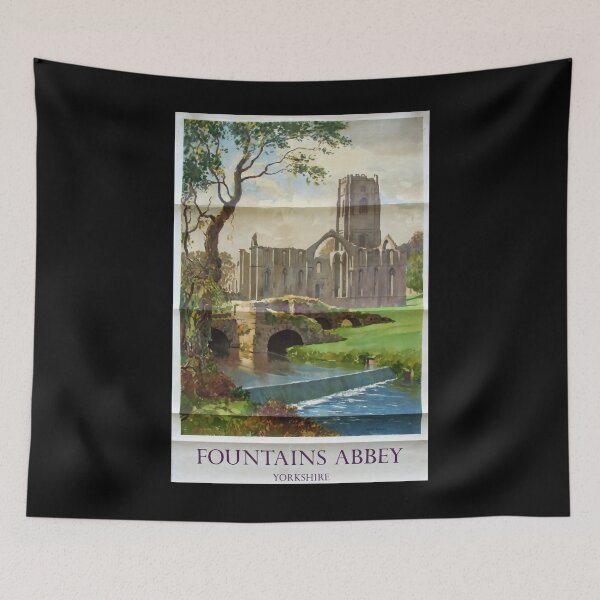 Item preview, Railway Poster Fountains Abbey designed and sold by stickart-marek.