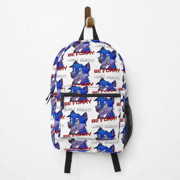 Furry Fandom - Dont Worry Be Furry Funny Wolf Backpack