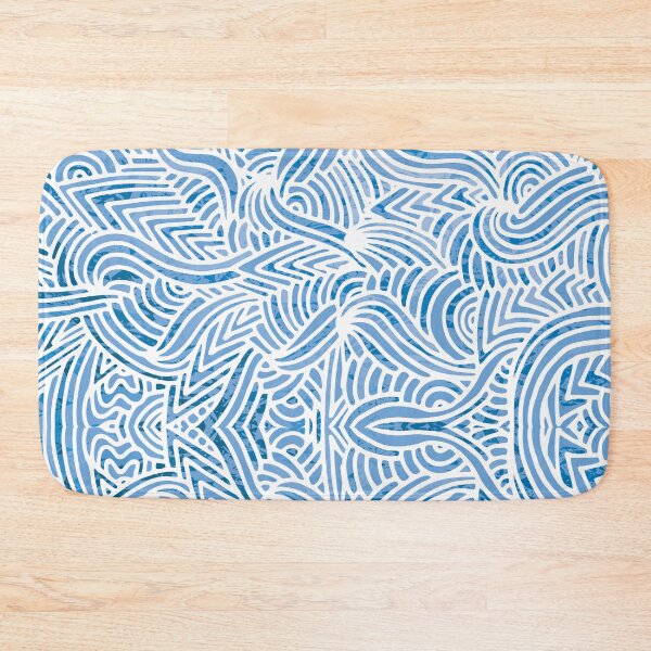 Item preview, Asbtract watercolor blue ocean pattern designed and sold by baligaia.