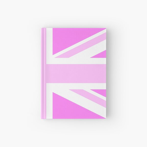 Union flag in Pink Hardcover Journal