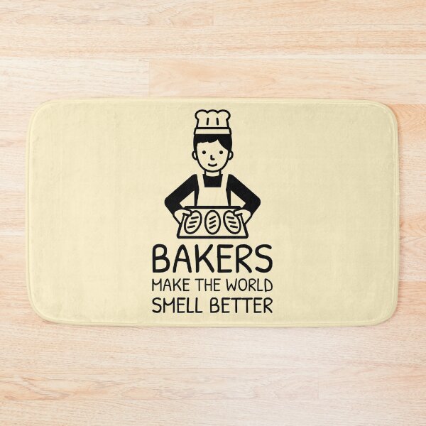 Item preview, Cute Cartoon Baker with quote for baking designed and sold by quoteology.