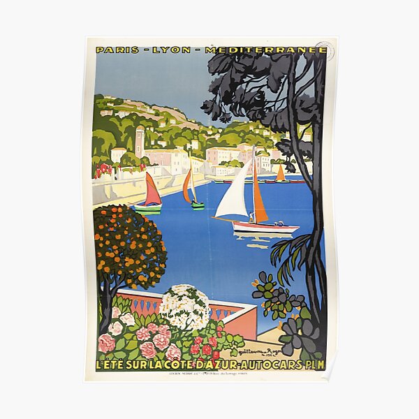 Vintage poster - Cote D Azur - French travel poster Poster