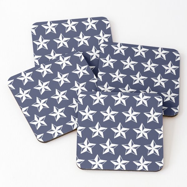 Item preview, Navy Blue and White Star Pattern designed and sold by cgroenewald.