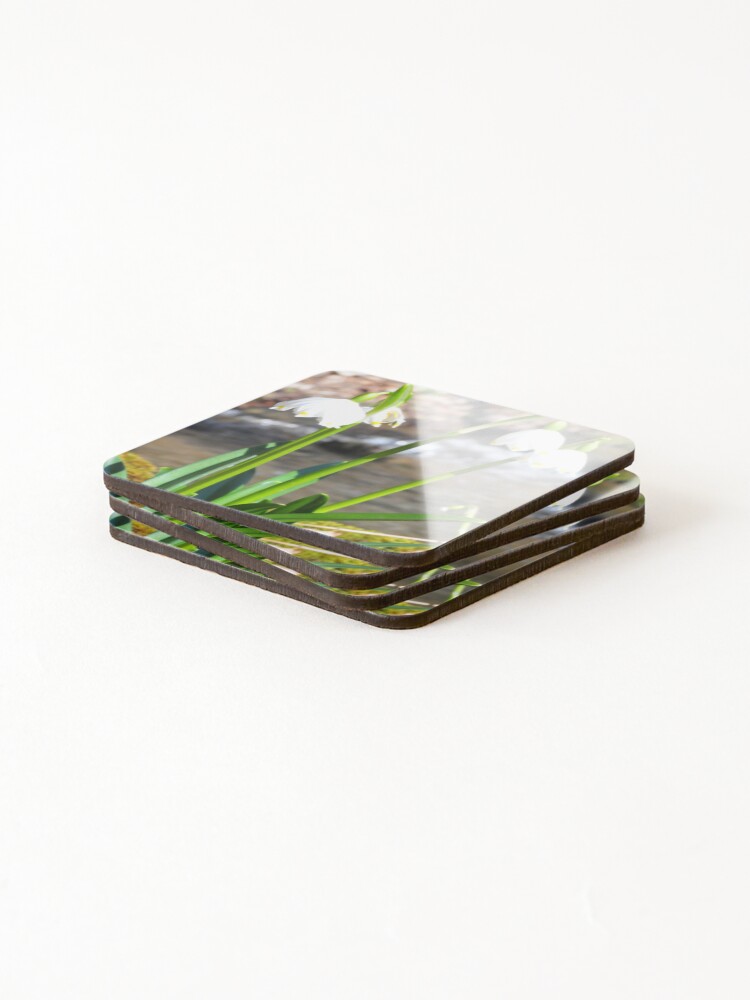 Thumbnail 4 of 5, Coasters (Set of 4), Spring Snowflakes designed and sold by JeremyTaylorCZ.