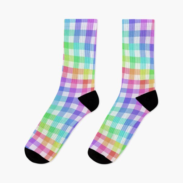 Item preview, White Rainbow Plaid designed and sold by cherubi19.