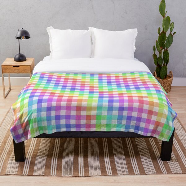 Item preview, White Rainbow Plaid designed and sold by cherubi19.