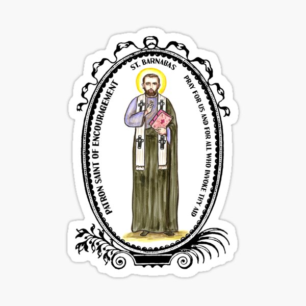 Item preview, Saint Barnabas Patron of Encouragement designed and sold by myaltar.